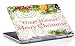 Produktbild RADANYA Frohe Weihnachten gedruckt Laptop Skin Cover Creme Kunst Vinyl Aufkleber passt 14,1 Zoll bis 15,6 Zoll
