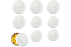 WHYCNJL 8 sztuk zatyczek do puszek 2 różne rozmiary uniwersalne przezroczyste plastikowe pokrywki na żywność/zwierzęta domowe 200 g/400 g/800 g