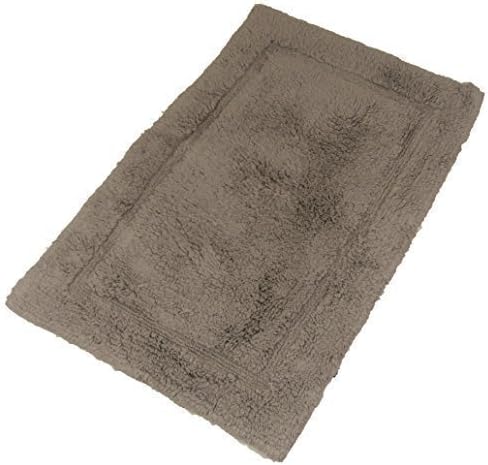 LUXURIOUS 100% SOFT COTTON FLUFFY STONE TAUPE RUG BATHROOM BATH MAT 55 X 85CM