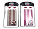 5 Glitter Emery Boards (Pink/Silver)