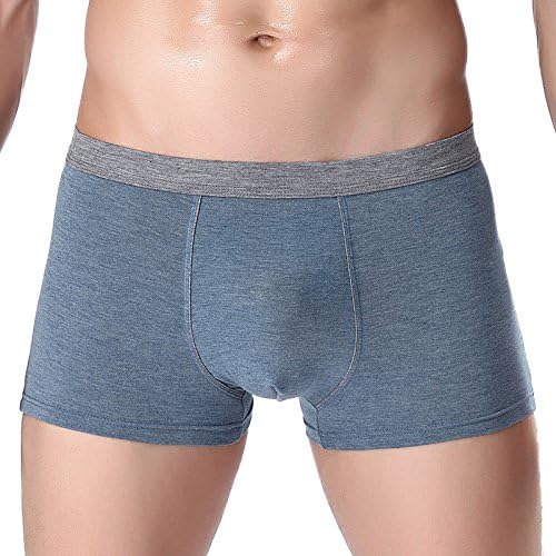 WEI WANG Men's cotton one piece seamless pants waist pure underwear,xxxl,b