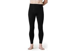 LAPASA Herren 100% Merinowolle Thermounterhosen, Premium Merino Wolle Unterhosen Thermounterwäsche (M30 Warm/M68 Extra warm)