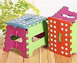 F-Eshion 1pc * kleine tragbare Kunststoff Klappstuhl * zufällige Farbe - 3