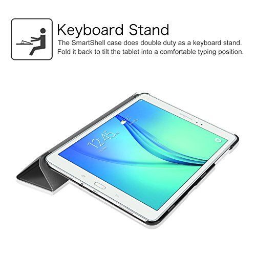 Fintie Samsung Galaxy Tab A 9.7 Hülle Case – Ultra Schlank Superleicht Ständer Smart Shell Cover Schutzhülle Etui Tasche mit Auto Schlaf / Wach Funktion für Samsung Galaxy Tab A 9.7 T550N / T555N 24,6 cm (9,7 Zoll) Tablet-PC, Himmelgrau - 9