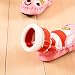 Moolecole Baby Toddlers Kids Indoor Slippers Shoes Socks Moccasins NON SKID Pink Striped Rabbit Floor Socks 0-6, 6-12, 12-18 Months