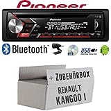 radiodisplay kangoo Renault Kangoo 1 Autoradio Radio Pioneer DEH-S3000BT - Bluetooth  CD  MP3  USB  Android Einbauzubehör - Einbauset für Renault Kangoo 1 - JUST SOUND best choice for caraudio
