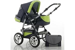 DEIN_BABYLADEN Kombi-Kinderwagen Flash 2 in 1 inkl. Sportsitz und umfangreichem Zubehör in 38 Farben