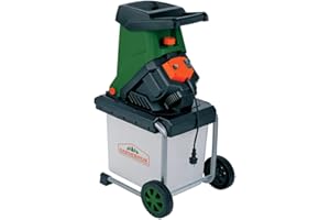 Gardebruk® Trituratrice da Giardino Elettrica 3100W Rami 40mm Cippatrice Trituratore Contenitore 50L Tritatutto