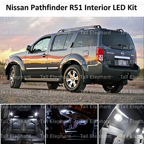 Tall Elephant - Kit de iluminación LED para interior compatible con Pathfinder 2005-2013 R51