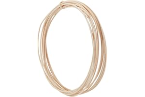 AHANDMAKER Basket Weaving Round Reed, 0.2 Inch 16.4 Feet Basket Weaving Cane Wicker Rattan Weave Material Rattan Repair kit for Basket Furniture Making Chair Weaving Repairing DIY Craft