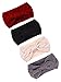 Produktbild Pangda 4 Stück Kabel Stricken Stirnband Häkeln Stirnbänder Plain Geflochtene Kopf Wickeln Winter Ohrwärmer für Damen und Mädchen, 4 Farben