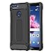 Price comparison product image HUAWEI P SMART Case, Rugged Tough Dual Layer Armor Case HUAWEI P SMART Protective Case [Heavy Duty] [Slim Hard Case] Shockproof Case Cover for Huawei P Smart (BLACK)