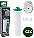 Produktbild 12 x FilterLogic CFL-802B - Filterpatrone ersetzt Jura ® Claris BLUE Nr. 71311 / 71312 / 67007 und Claris ENA Wasserfilter für Jura Kaffeemaschine / Kaffeevollautomat - Sechseck Filter Steckpatrone