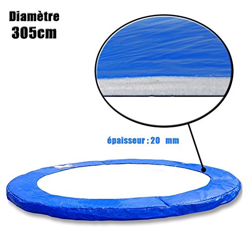 ULTRAPOWER SPORTS Federabdeckung Randschutz Randabdeckung für Trampolin 244cm – 305cm – 366cm Rahmenpolsterung Pink/Grün/Farbige PVC – UV beständig - 3