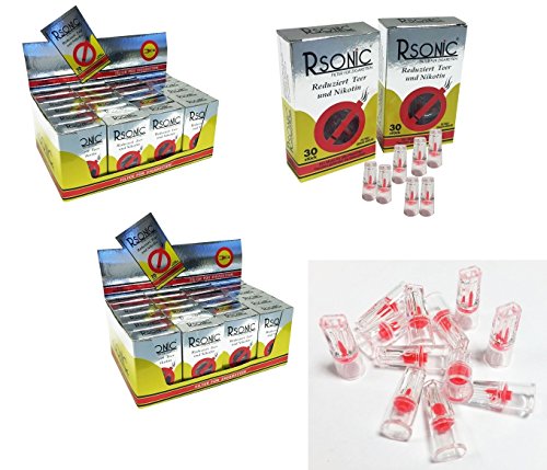 GWS-Powercell® Rsonic 30er Pack Zigarettenfilter Nikotinfilter (48x 30 Stück)