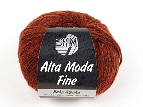 LANA GROSSA ALTA MODA Fine, 24 - Kupfer/Schwarz