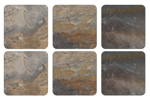 Pimpernel Untersetzer - Earth Slate - 6er Satz