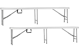ORION91 Pack 2 Bancos Plegables Catering 180x30x43cm O91