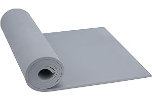Grau EVA Schaumstoff, Do²ping EVA Foam 6mm, 35.5x124.5cm mit hoher Dichte 86kg/m3 Cosplay Schaumstoff für Kostüm DIY Projekt (6mm Grau)