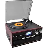 Nostaljik Pikap CD &Ccedil;alar Bluetoothlu Kumandalı Radyo Mp3 USB 33-45-78 lik Plakla