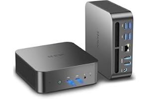 Reatan Alloy 9 Mini Gaming PC Ryzen 9 7940HS 1TB SSD 32GB DDR5 5600MHz RAM, Desktop Mini Computer,Radeon 780M Grafik, 2,5Gbps LAN, HDMI 2.1, 8K USB 4.0 Wi-Fi 6E/BT5.3