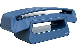 ALCATEL ePure Iconic - DECT Cordless Phone - Classic Design - Large Highly Legible Graphic Display - Handsfree - Call Barring - Blue