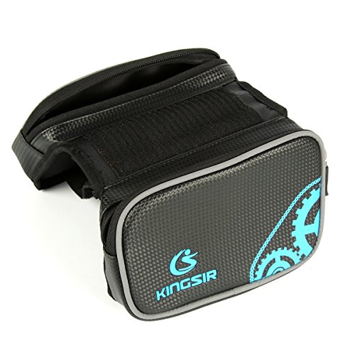Duomishu Rahmentaschen Fahrrad Tasche mit Handy-Platz für Smartphone unten 5.5 Inch - 3
