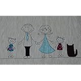 Tischläufer Familie (Mama + Papa + 1 Kind)