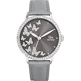 Go Girl Only Damen-Armbanduhr 698601 – Armbanduhr 1076312 Analog Leder Grau