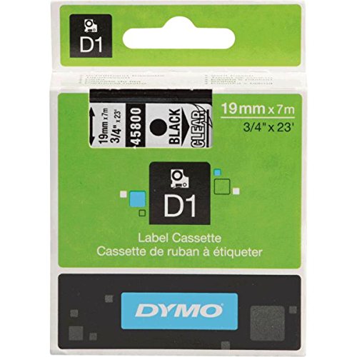 Preisvergleich Produktbild DYMO-Schriftbandkassette, Schrift: schwarz, Grund: transparent, Breite 19mm, 7m