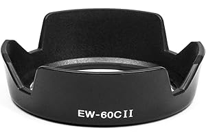 Fotover EW-60C II Gegenlichtblende Sonnenblende Streulichtblende Ersatz kompatibel mit Canon EF 18-55MM Objektiv Canon SLR 550D 600D 650D 700D