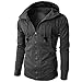 Produktbild TWBB Herren Hoodie Warme Kapuzenpullover Pullover Mit Reißverschluss Mantel Lange Ärmel Outwear Tops Coat Sweatshirt