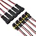 Produktbild IMAGINE 10 tlg 2 poliger 16 AWG Stecker Steckverbinder Wasserdicht Schnellverbinder IP67 AMP PA66 Nylon Steckdose Set mit Draht (Yellow 2 Pin with Wire)