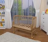 WALDIN Baby Beistellbett komplett mit Ausstattung, natur unbehandelt, 6 Farben wählbar - 3