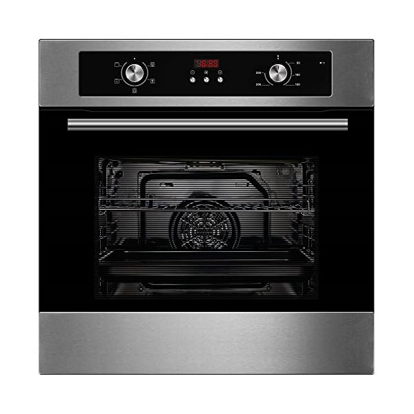 Cookology Built-in Electric Single Fan Oven in Stainless Steel with Programmable Timer & Digital Clock | COF605SS