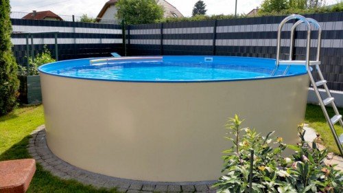 Piscine Acier Murale 500 X 125 Set Piscine Ronde Piscine Hors Sol