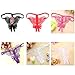 1X Black Women's G-string Thong Sexy Front Butterfly Deisign Panties Knickers Lingerie Underwear