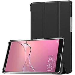 KATUMO® Huawei MediaPad M5 8.4 Funda Case,Carcasa Ultra Delgado y Ligero con Cubierta de Soporte y Función Auto-Sueño/Estela para Huawei MediaPad M5 Tablet de 8.4",Negro