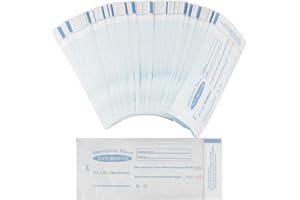 OHREN 50 Pezzi Sacchetti di Sterilizzazione Autoadesivi per Strumenti di Manicure e Cosmetica (90 x 165 mm)