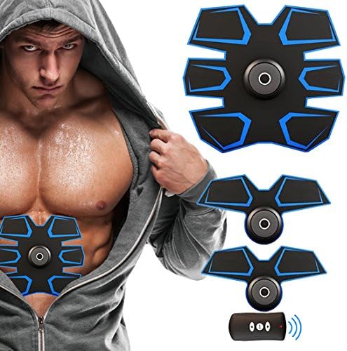 [New Version 2017] Abdominal Muscle Toner Abs Training Gear Body Fit Toning Belt Wireless Muscle Exercise For Abdomen/Arm/Leg Training Rechargeable Muscle Stimulation Electrical Smart Training Gear / Abs Fit, Fat Burning for Abdomen Fit Training