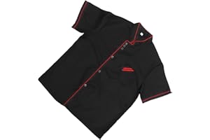 DOITOOL Kochen Mantel Kochjacke Unisex Kurzarm Kochmantel Jacke Kochjacke Uniform Hemd Küche Kochen Backmantel Für Restaurant Herren Größe L Kochjacke Kurzarm Koch Einheitliche