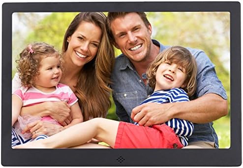 Digital Photo Frame Full HD 12.1 Inch Ultra-thin Metal Case Advertising Machine TV Micro Displays With Remote Control IPS 1280*800, Support Photo, Music &amp; Video, HDMI Interface, HongLanAo® Electronic Photo Frame Digital Album (Black)