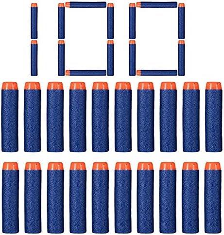FHD Nerf Refill Bullet Compatible Bullet Darts Soft Tip Blasters Kid Toy Gun for Nerf toy Gun N-strike Elite Series 50/100/200/300/400/500/600/1000 Pack Blue (100 Pcs)
