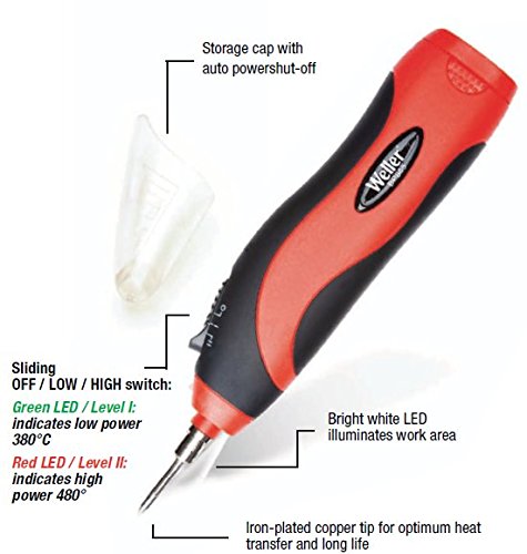 Weller BP865CEU 6-8W/6V Dualer, Batteriebetriebener Lötkolben - 5