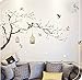 Price comparison product image Flower Good Moon Round Wall Stickers Chinese Style Elegant Bird Cage Bedroom Background Decoration Stickers