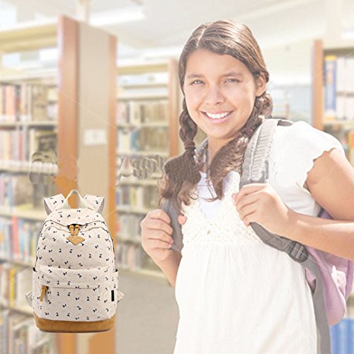 SymbolLife M  dchen Rucksack damen Teenager Schulrucksack Casual Daypack Reisetasche Sports Wandern Rucksack f  r Universit  t Outdoor Freizeit Rucks 