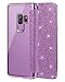 Produktbild Snewill Compatible Galaxy S9 Plus Hülle,Galaxy S9 Plus Case, Glitter Shiny Bling Slim PU Leather Folio Flip Handyhülle with Card Slot Schutzhülle für Samsung Galaxy S9 Plus -Purple