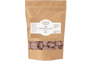 GENERIC Milk Chocolatey Callets 1kg by Bakers Street - Standard Quality Baking Drops for Melting, Cookies, Cakes, and Desserts - Smooth & Creamy Flavour for Ganache, Drizzles, and Toppings