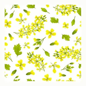 BP Design Solution Yellow Leaf Wallpaper Wall Sticker for Home Decor, Living Room, Bedroom, Hall, Kids Room , Play Room(Self Adhesive Vinyl,Water Proof) (16 x 96inch)
