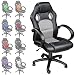 Produktbild TecTake Sportsitz Chefsessel Stuhl Bürostuhl Racing Schalensitz - diverse Farben - (Grau)